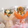 Korean Style Artificial Flower Arrangement Soft Yarn Crochet Sunflower Flowers  Wedding Party