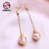 Long Drop Earrings For Women Fashion Natural Freshwater Pearl Earrings Jewerly For Wedding Party Gifts