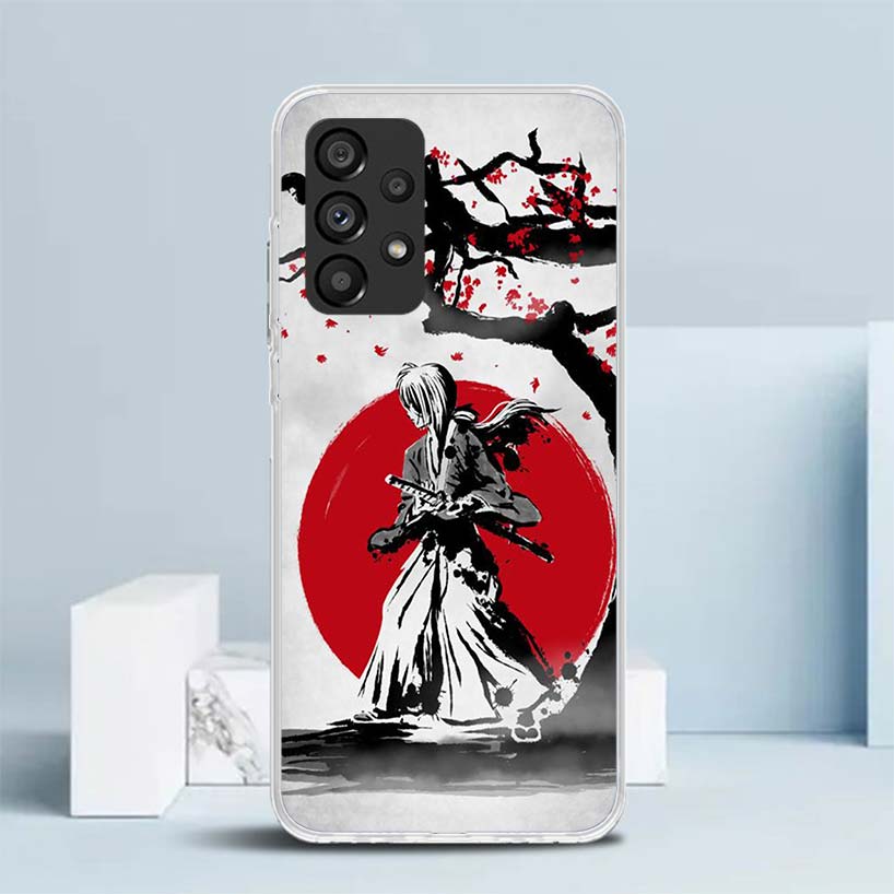 Чехол для телефона Rurouni Kenshin Anime для Samsung Galaxy A17 A37 A57 A16 A26 A36 A56 A15 A14 A55 A13 A53 A25 A35 A24 A34 A23 A33 Gala