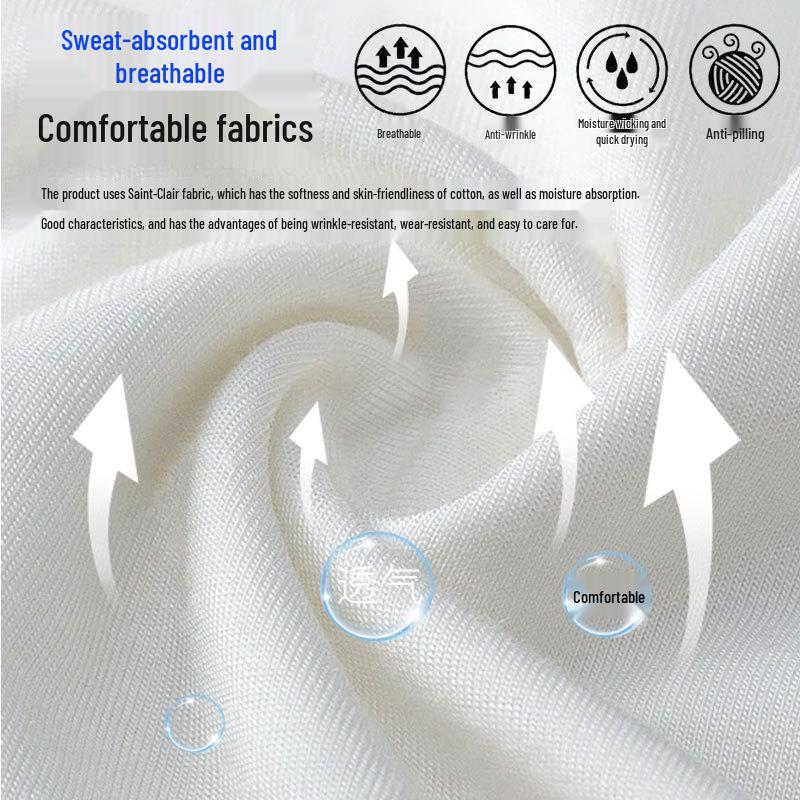 Unisex Saint Snowland Peter Pan Collar Doctor's White Coat - Long Sleeve for Dental & Hospital Professionals