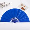 2 шт. однотонный складной веер для танцев кунг-фу на сцене большой ручной вентилятор портативный легкий летний охлаждающий вентилятор украшения вечеринки аксессуары