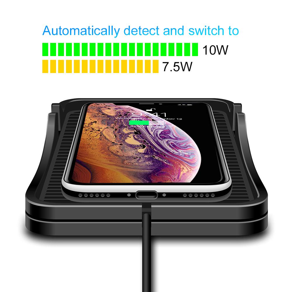 Car Wireless Charger Qi Charging Pad Holder Stand for iPhone XS MAX XR 8 Plus X XS 11 Pro SE 2020 Samsung Galaxy S10 E Plus S21 S20 S9