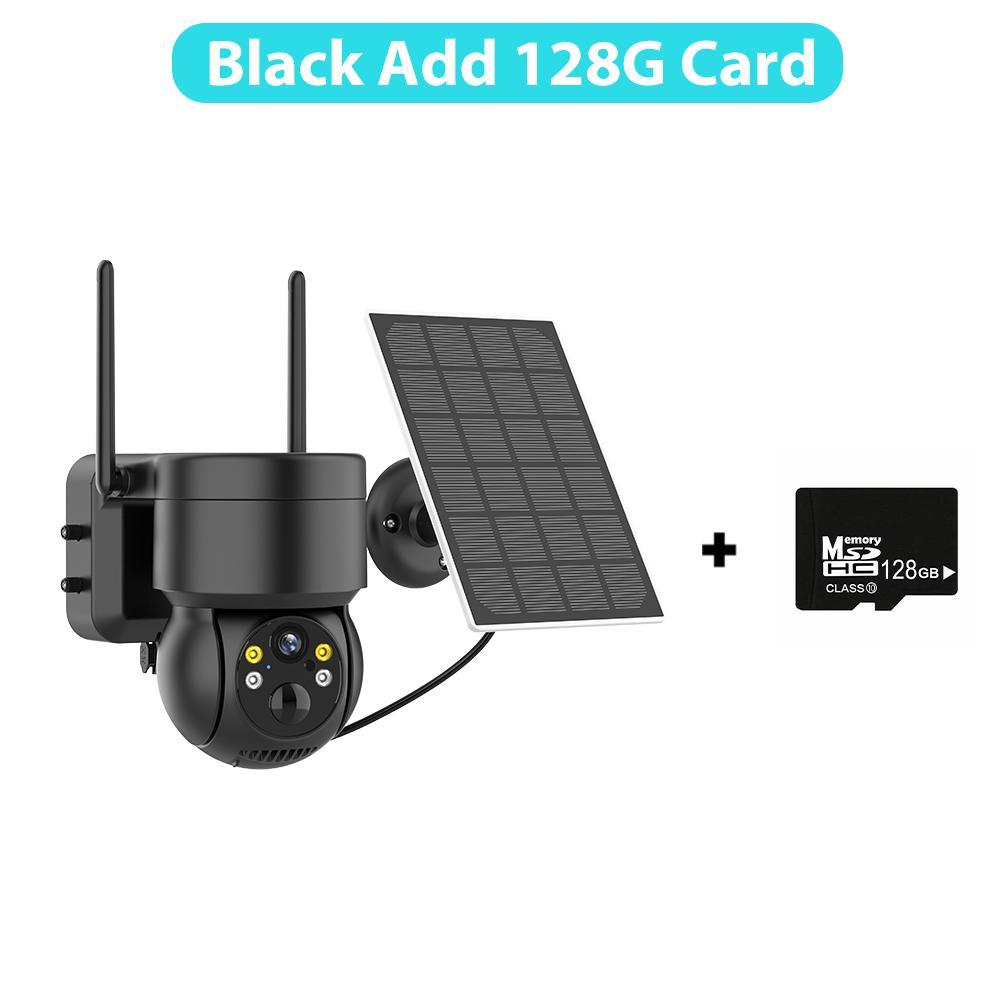 PTZ IP Camera Outdoor Wireless Solar Wifi Camera With Solar Panel 4MP HD Built-in 7800mAh Recharge Battery PIR Human Alarm iCsee