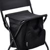 Camping Chair Cool Bag Outdoor Backrest Stool Fishing Folding for