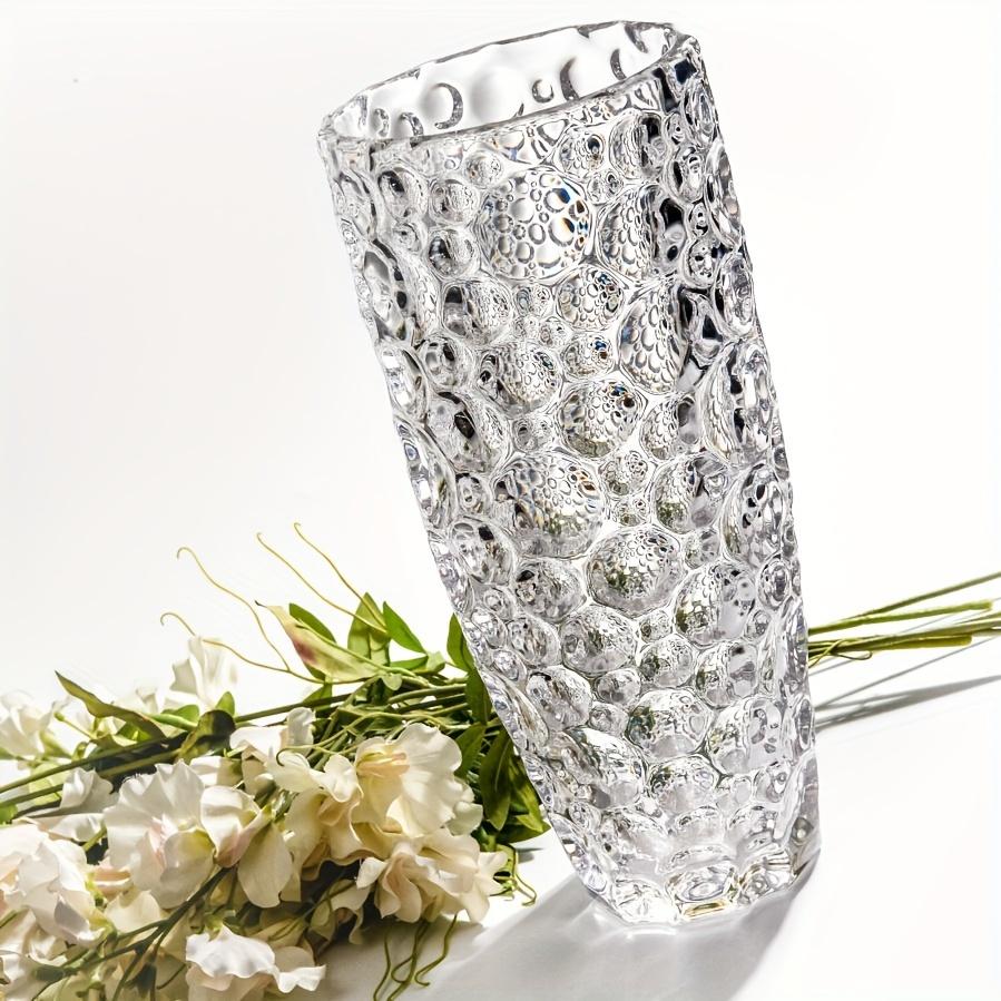 1шт 9,84-дюймовая стеклянная ваза в стиле пузыря Уникальная декоративная ваза с пузырьками-художественные украшения Ваза-очень подходит для украшения дома Стол Цветочная витрина Каминная плита Котт