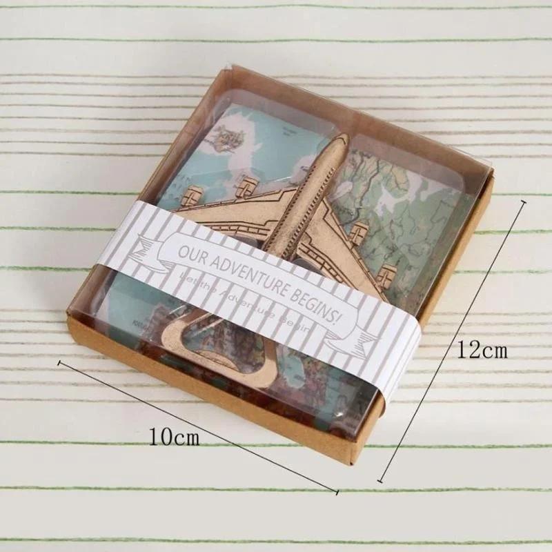 Creative Antique Plane Beer Bottle Opener "Let the Adventure Begin" Airplane Bottle Opener Wedding Gift Party Favor