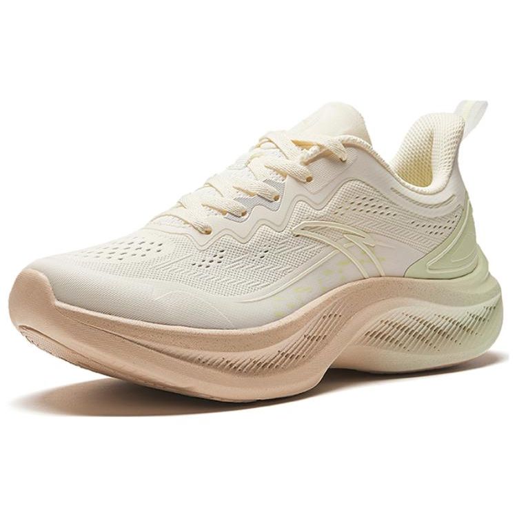 Anta Feiyun Удобные Простые Универсальные Дышащие Легкие Низкие Беговые Кроссовки Женские Кроссовки Белый Розовый 922525574F-5