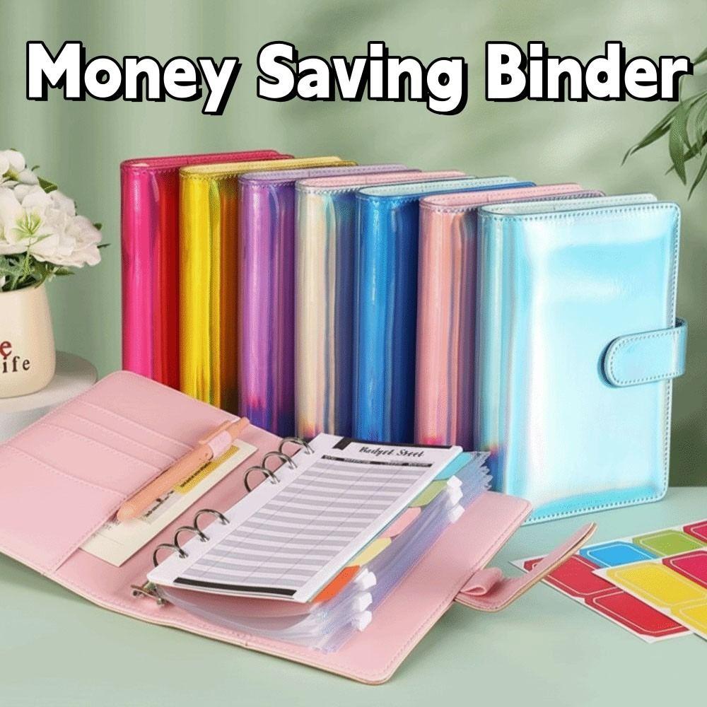 Cash Budget Envelope Challenge Notebook Loose-leaf Money Saving Binder Savings Notebook