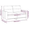 VidaXL Canapé à 2 Places, Sofa de Salon avec Accoudoirs et Oreillers de Dossier, Meuble de Salle de Séjour Intérieur, 359227