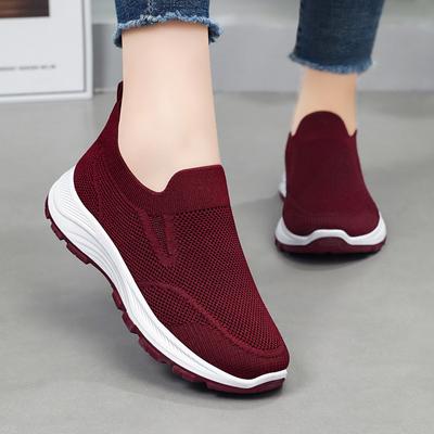 Прогулочные туфли женские новые весенние дышащие однопедальные повседневные мягкие прогулочные туфли для пар