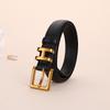 New H Women'S Belt Genuine Leather Cowhide Trendy And High-End Belt Women'S Simple Decoration H Belt Version