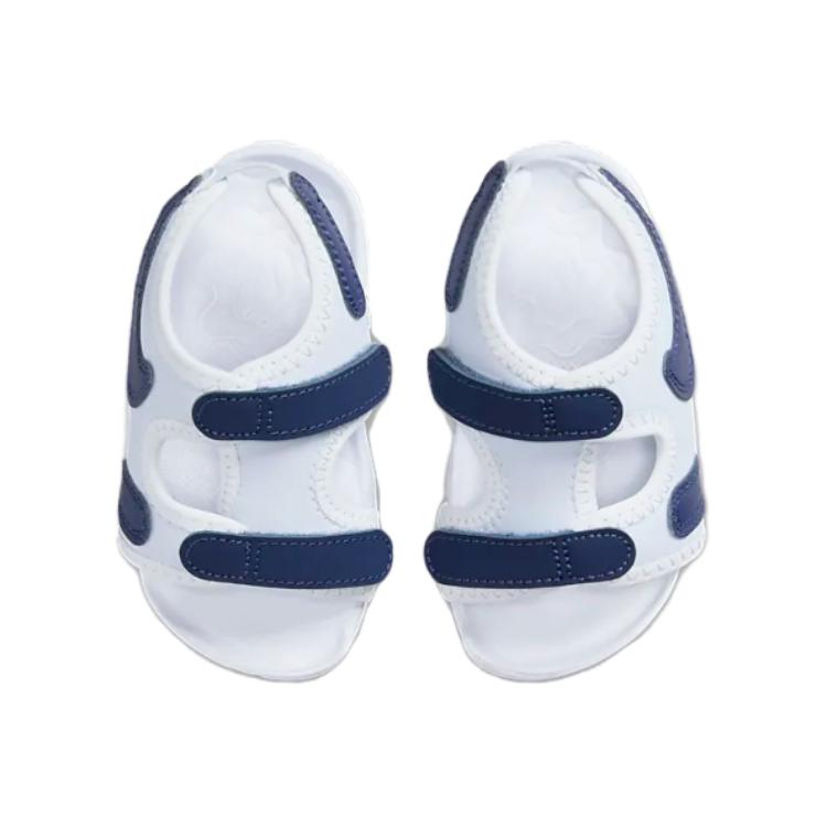 Nike Sunray Adjust 6 Comfortable Non-Slip Durable Toddler Shoes Baby Shoes White Light-Blue DR5709-003