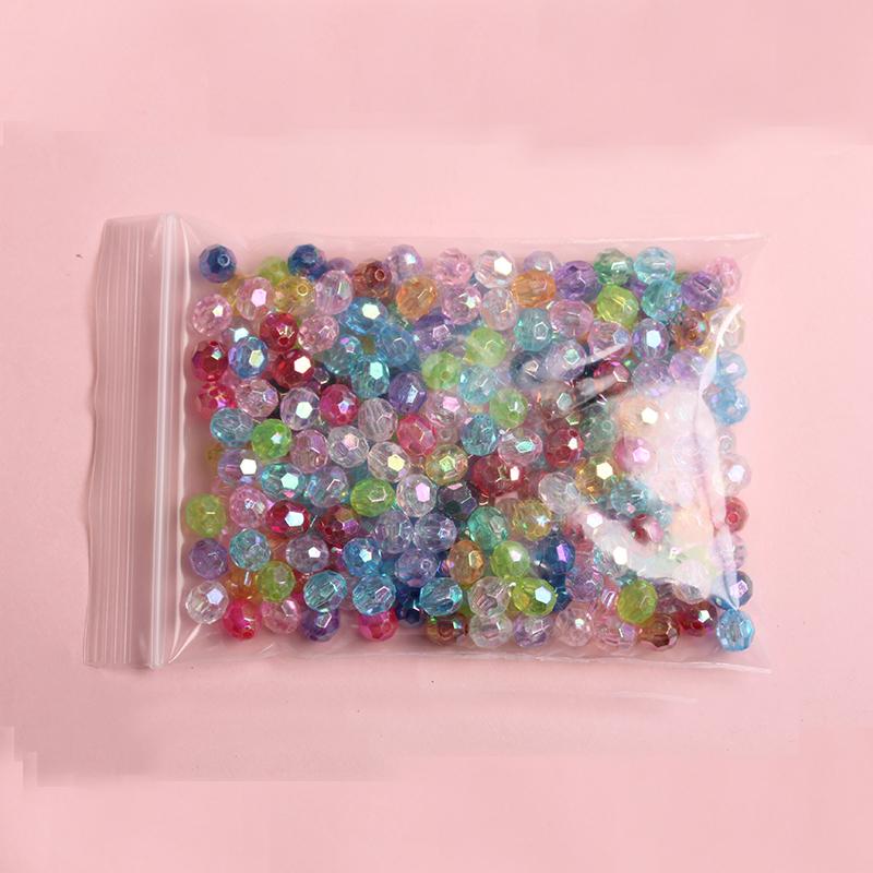 Аксессуары для бусин AB Color Symphony Около 500/240 шт. Круглые бусины из ручного бисера Материал бусин 6/8 мм «сделай сам» Прозрачный акрил