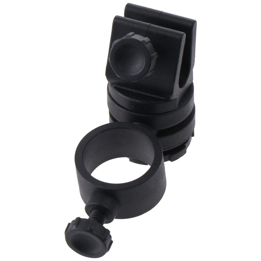 Пластиковый держатель для фонарика черный многоугольный удобный для шлема для улицы