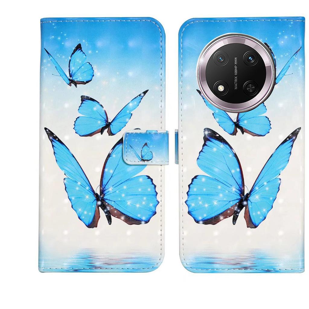 For Honor X9c 5G Case 3D Creative Pattern PU Leather Stand Phone Cover