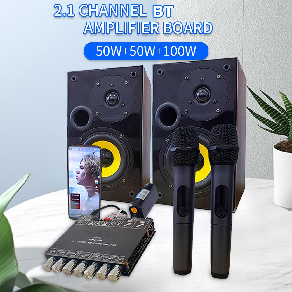 2.1 Channel Digital Amplifier Board Module High and Low Subwoofer Support 5.1 Connection Input U disk USB Sound Card Playback