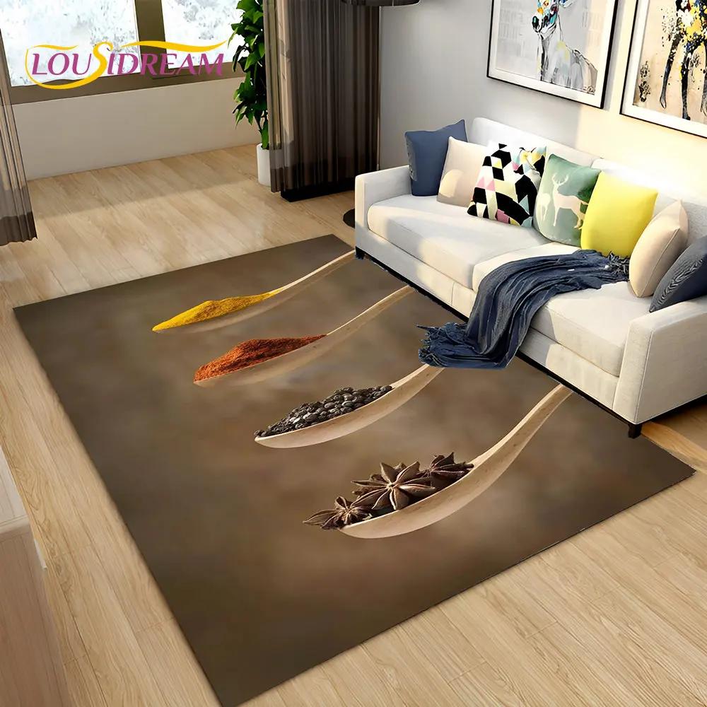 Коврик для овощей, специй, фруктов, приправ, коврик для гостиной, спальни, дивана, коврик для кухни, декор для кухни, нескользящий напольный коврик