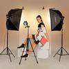 Andoer Studio Photography Softbox LED Light Kit Including 20*28 Inches Softboxes 45W Bi-color