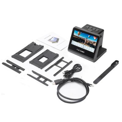 Цифровой сканер пленки 22MP 5-дюймовый ЖК-экран 16 ГБ памяти преобразует черные негативные монохромные слайды в