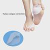 Silicone Hallux Valgus Corrector: Three-Hole Toe Separator with Forefoot Pad for Big Toe Overlap Prevention.
