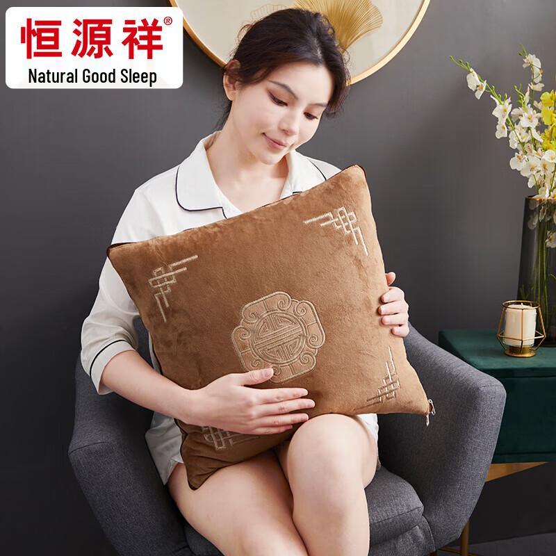 Hengyuanxiang Китайское вышитое одеяло-подушка