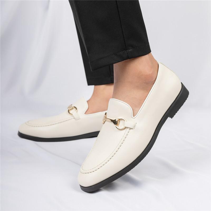 Luxury Designer New Men's Black Beige Patent Leather Casual Driving Shoes Formal Wedding Dress Homecoming Zapatos Hombre