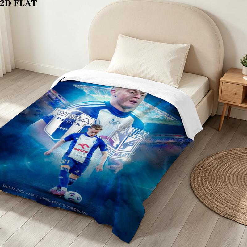 Wisa Pock Print Flannel Blanket, High quality Comfortable for All Seasons, Home Decor, Warmth and Comfort, Perfect for Christmas Gifts