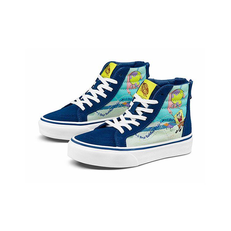 Vans Кроссовки SpongeBob SquarePants x Sk8-Hi Zip Kids Best Buddies 4 Life Kids, разноцветные VN0A4BUXYZ0
