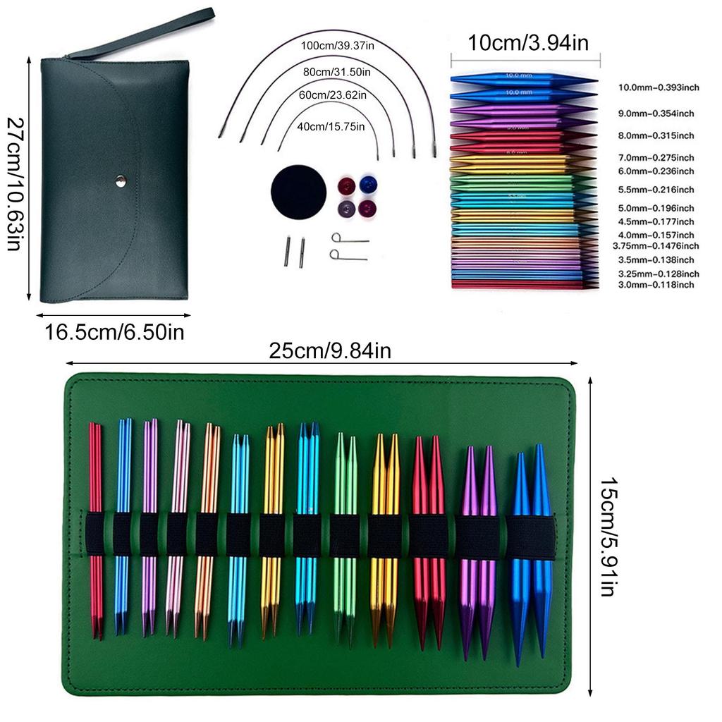 Инструмент для вязания своими руками, сменные алюминиевые спицы, наборы для начинающих, предназначенные для любителей ручного вязания