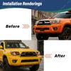 Для Toyota 4Runner 2006 2007 2008 2009 Автомобильный комплект для модификации переднего бампера в стиле TRD, решетка радиатора, воздухозаборник