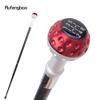 Red Black Number Ball Silver Walking Cane Fashion Decorative Walking Stick Gentleman Elegant Cosplay Cane Crosier 94cm