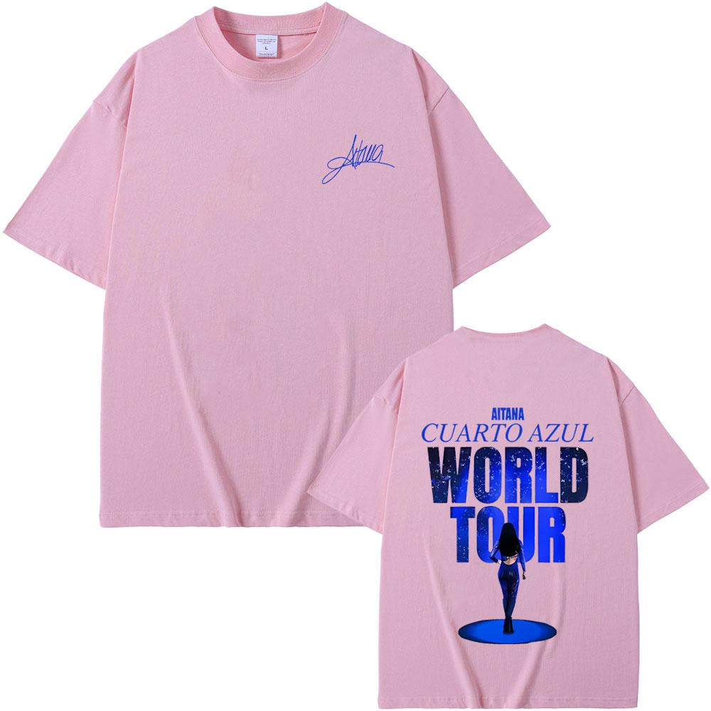 Singer Aitana Graphic T Shirt Fans Gift CUARTO AZUL World Tour 2026 Merch Tshirt Unisex Women Fashion Casual Oversized Tshirts