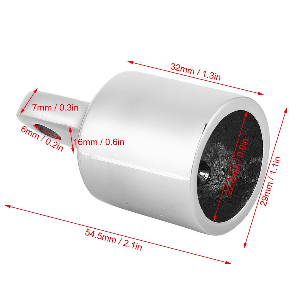 Нержавеющая сталь Окончание с проушиной для лодочного тента бимини Соединительный колпачковый винт Фитинговая фурнитура 7 8 1