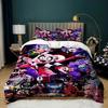 Hazbin Hotel Style 3D Duvet Cover Set Anime Print 2/3pcs Bedding Set For Boys Teens Adult Bedroom Decoration Single Twin Full