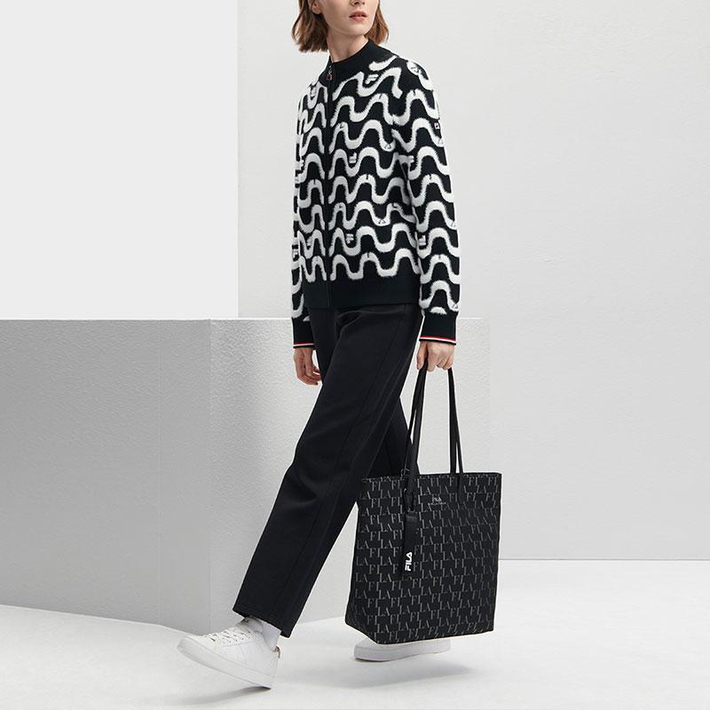 New FILA Knitwear Women's Jet Black F11W341404F-BK