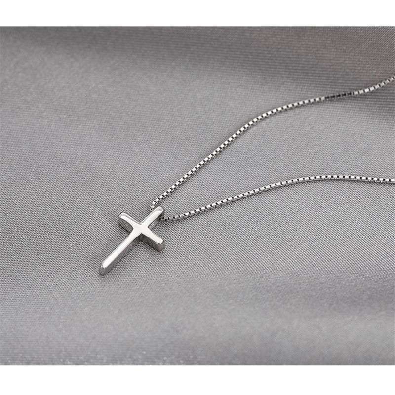 Маленький крест кулон цепь ожерелье женские украшения подарок