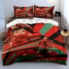 Red and Green Athlete Bedding Set Bedding Duvet Cover Set Duvet Cover Pillowcases (1 * Duvet Cover 2 * Pillowcases, without duvet insert)