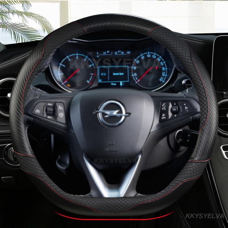 Чехол на руль автомобиля D-образной формы из кожи для Opel Astra 2015-2021 Corsa Combo Mokka 2018-2021 Grandland X Insignia CT 2017-2022