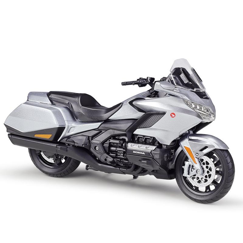 Масштаб 1/12 Welly 2020 Honda Gold Wing, литая под давлением модель мотоцикла, сверхмощный дорожный мотоцикл, коллекция игрушечных автомобилей из сплава, подарок для детей
