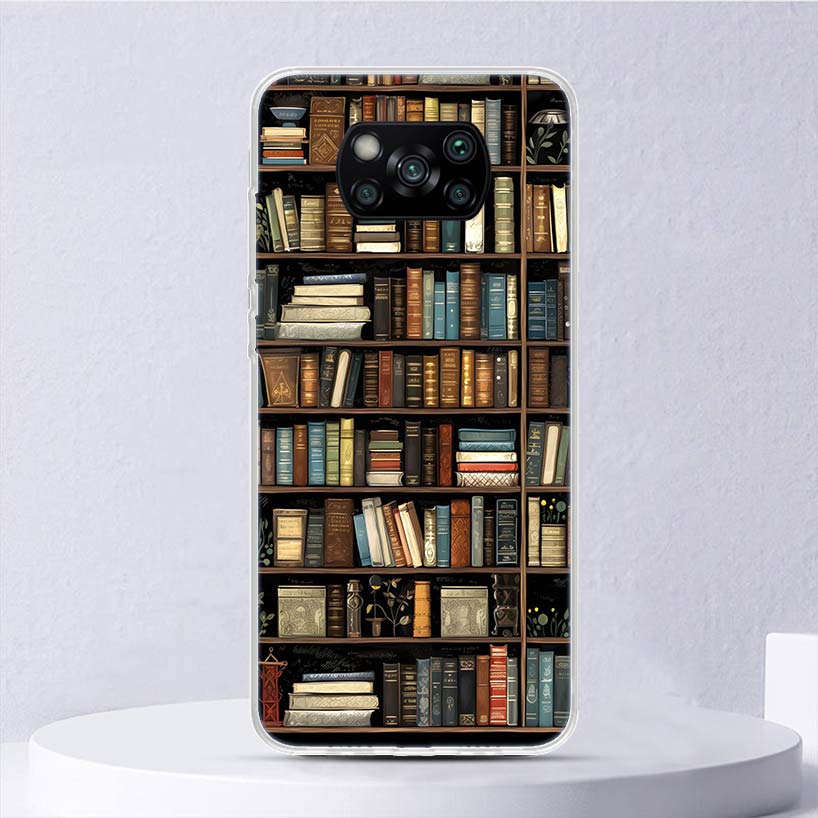 Иллюстрация «Читайте книги» Мягкий чехол для чтения для Xiaomi Poco X7 X6 X5 X4 X3 Nfc F7 Ultra F6 F5 Pro Чехол для телефона F4 Gt F3 M5S M4 M3 M