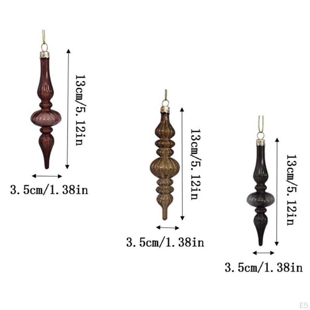 10 штук Стеклянные Рождественские шары Подвески Винтажные украшения Фермерский дом Навершия Орнаменты для