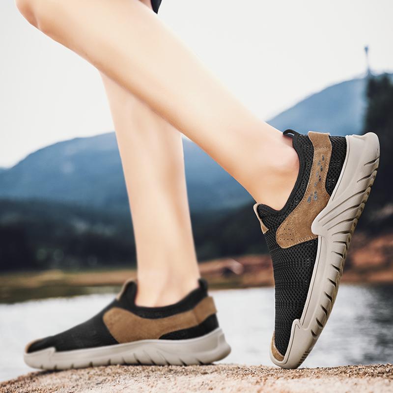 Новый Дизайн Бренда Мужская Повседневная Обувь Дышащая Сетчатая Обувь Мягкая Подошва Слипоны Кроссовки Беговая Обувь Мужские Лоферы Обувь для Ходьбы