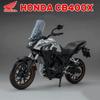 1:12 Honda Cb400x Cbr1000rr Сплав Модель мотоцикла Игрушки Машина Литой металл Резиновые шины Управление передним колесом Машины Украшение для дома