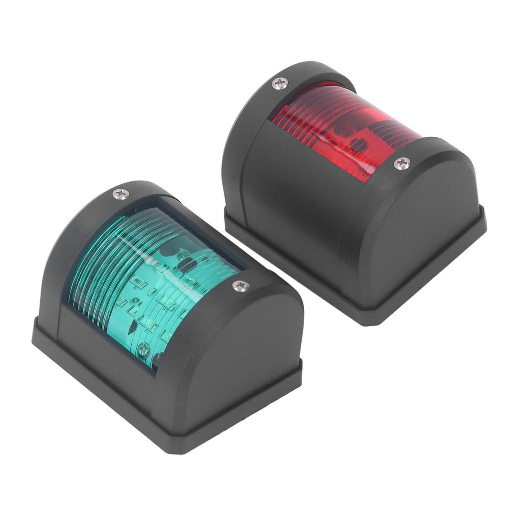 2 шт. Светодиодный навигационный огонь ПК Правый борт Зеленый Левый борт Красный Угол луча 112,5 градусов IP54 Водонепроницаемый 2 морские мили Морской лодочный огонь