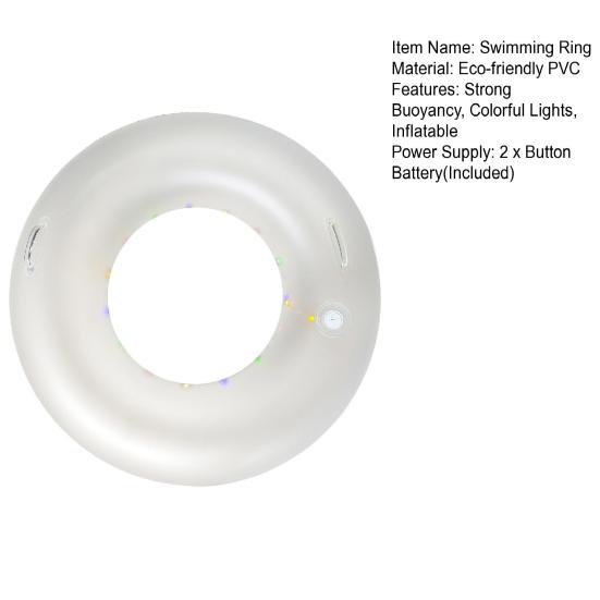 Красочные светодиодные фонарики для плавания, безопасные надувные, сильная плавучесть, хорошая герметизация для летнего пляжного плавания.