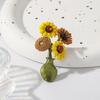Women Brooch Sunflower Vase Shape Retro Enamel Anti-slip Polished Coat Collar Bag Scarf Hat Decoration Clothes Pin Party Banquet Clothing Jewelrys