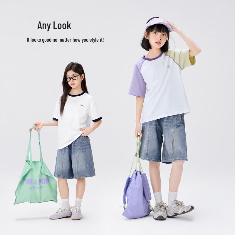 Girl's Washed Soft Denim Capri Pants