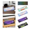 USB-клавиатура проводная 68 клавиш Удобная настольная игровая клавиатура Механическая игровая клавиатура Нескользящая для геймера Домашнего ноутбука Печатная машинка
