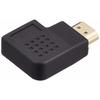 ELECOM HDMI Extension Connector L Shape [Right Direction] HDMI (Female) - HDMI (Male) Black AD-HDAAB03BK