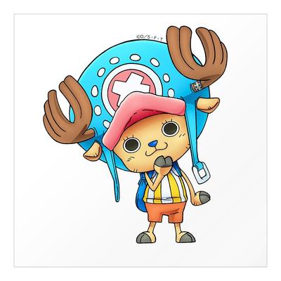 ONE PIECE Чоппер Официальный Настенный Мини Сделано в x Наклейка, Наклейка, Япония, 11,5 см 11,5 см (op-sc11 Хатена)